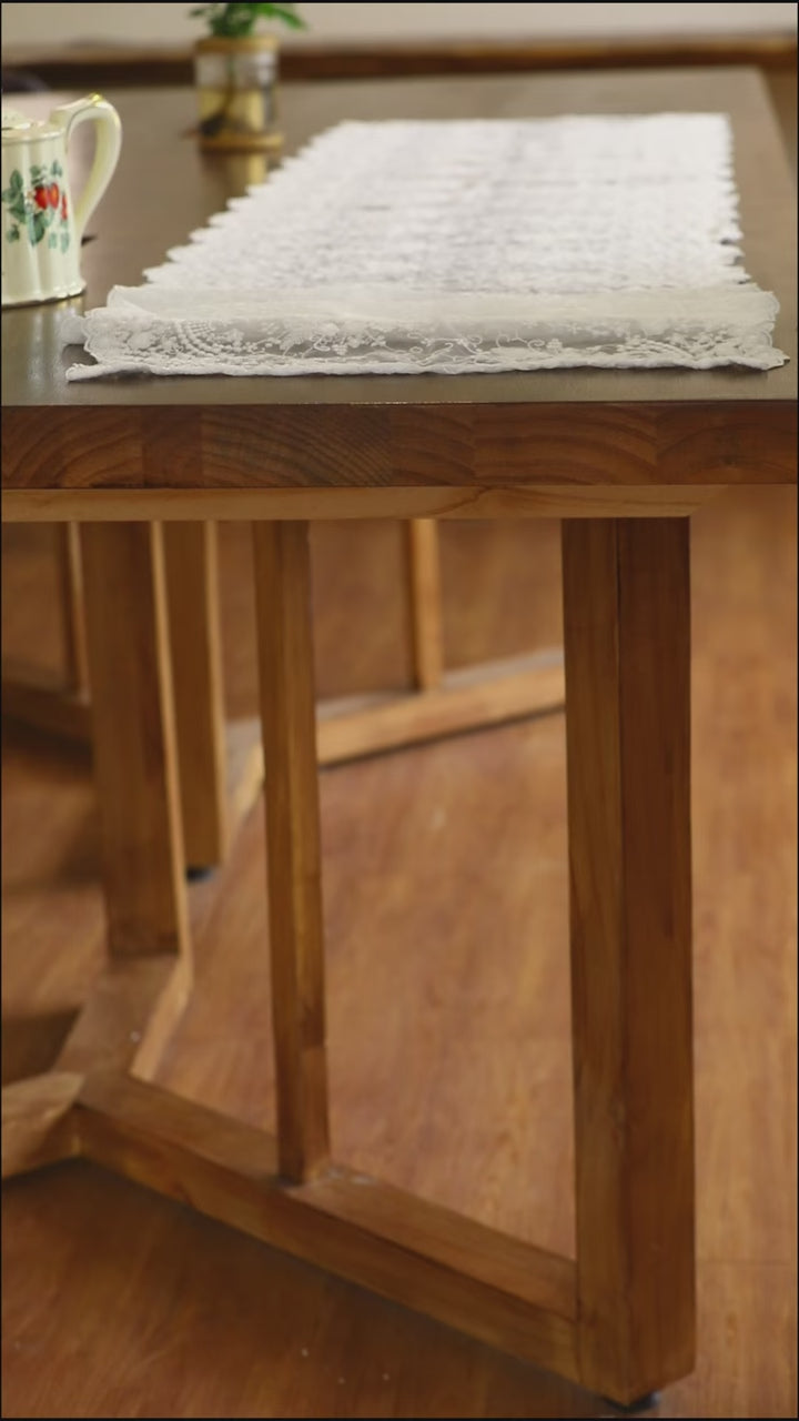 Decadent Flower Lace Table Runner
