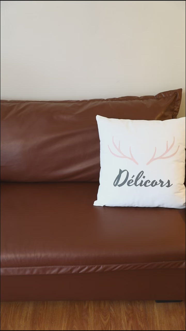 Desert Oasis Boucle Cushion Brown Sunset - Delicors