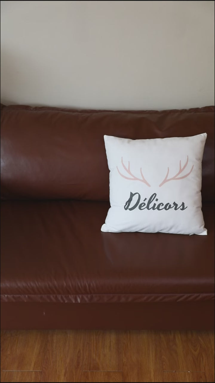 Bright Garden Embroidery Cushion -- Delicors
