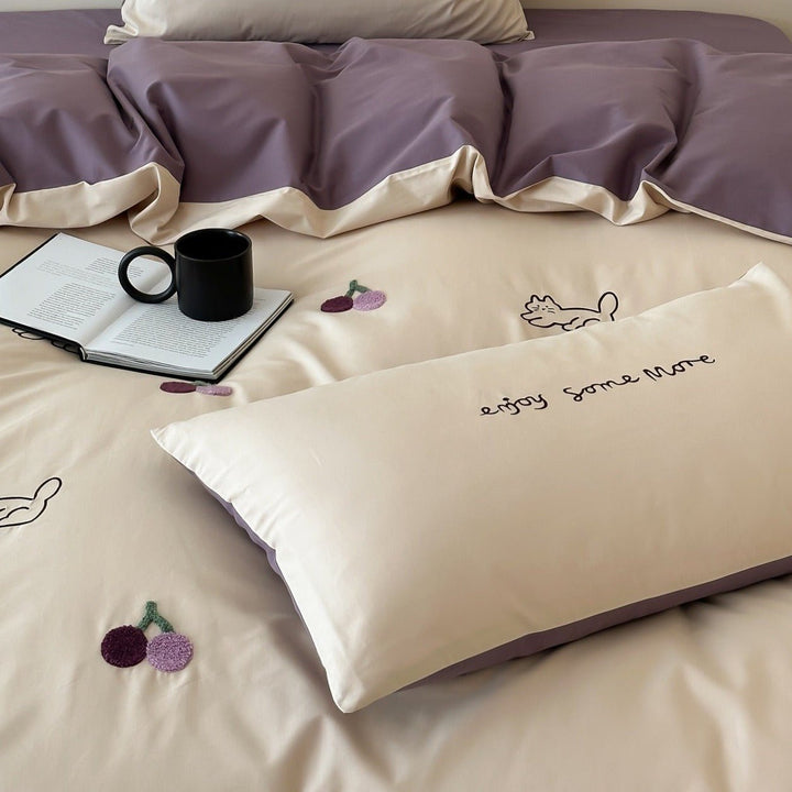 Purple Kitty Dreams Bedding Set - Bedding - Delicors