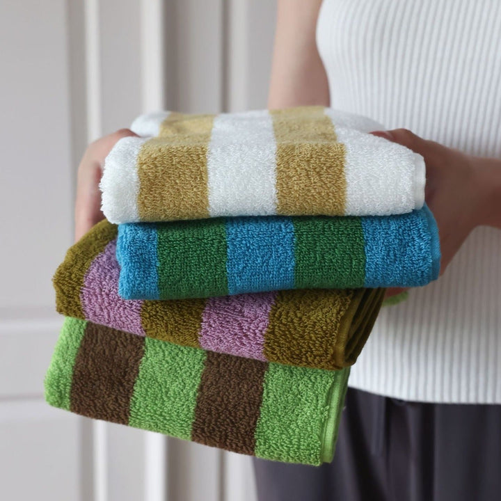 Retro Striped Beach Towel - Towel - Delicors