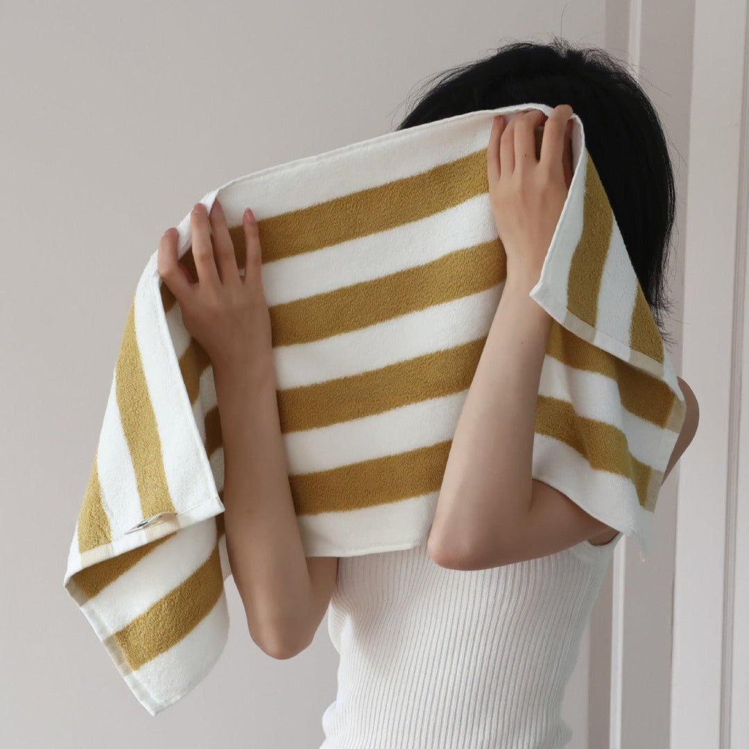 Retro Striped Beach Towel - Towel - Delicors