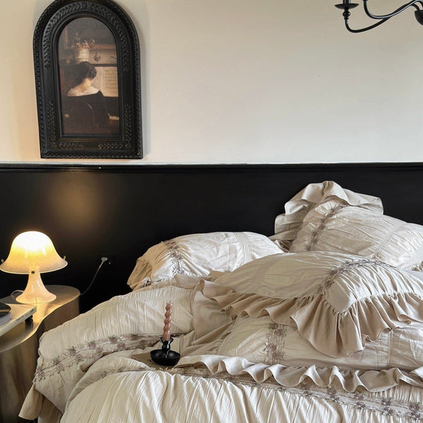 Romance Retro Ruffle Bedding Set - Bedding - Delicors