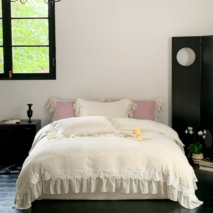 Royal Lace Duvet Cover Set -Bedding- Delicors