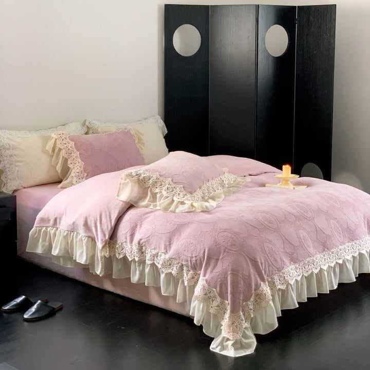Royal Lace Duvet Cover Set -Bedding- Delicors