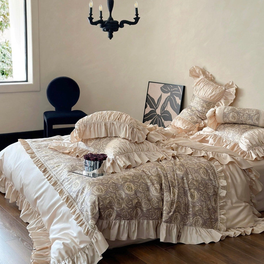 Royal Palace Ruffle Bedding Set - Bedding - Delicors
