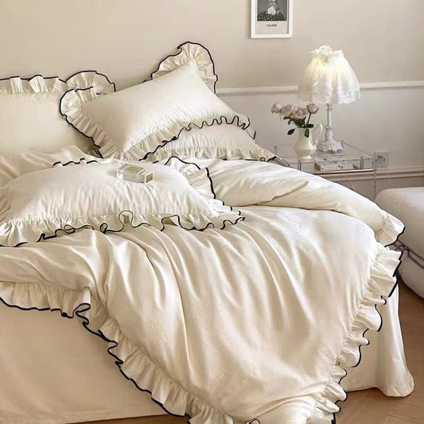 Royal Scalloped Bedding Set - Bedding - Delicors
