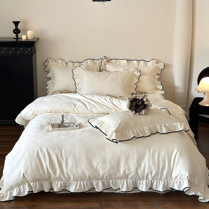 Royal Scalloped Bedding Set - Bedding - Delicors