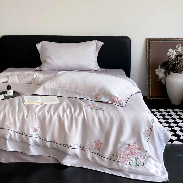 Silk Lily Bedding Set - Bedding - Delicors