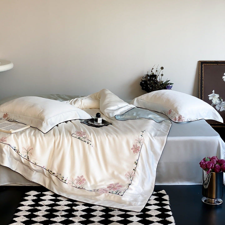 Silk Lily Bedding Set - Bedding - Delicors