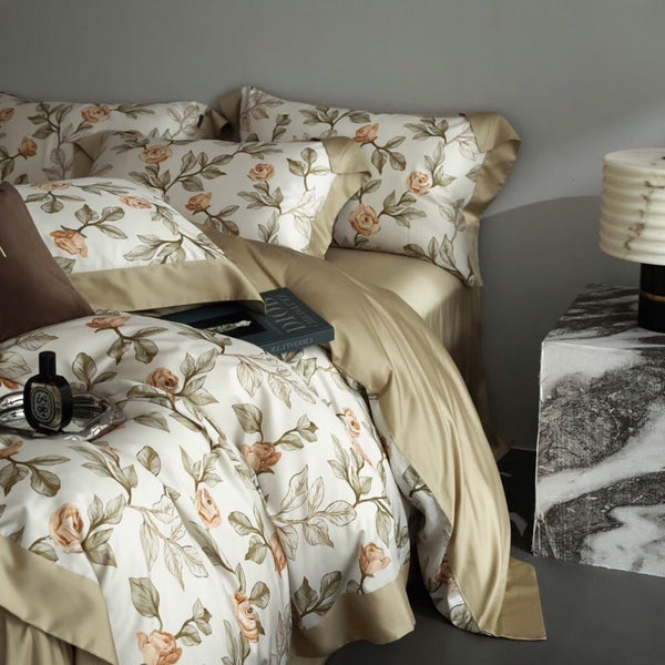 Silky Rose Bedding Set - Bedding - Delicors