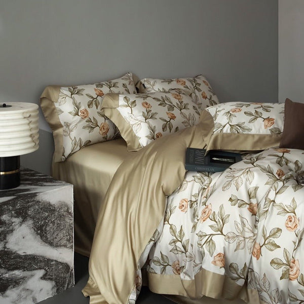 Silky Rose Bedding Set - Bedding - Delicors