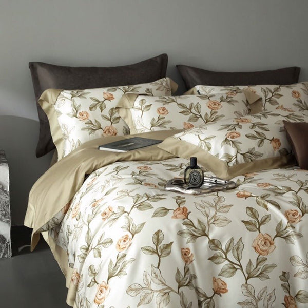 Silky Rose Bedding Set - Bedding - Delicors