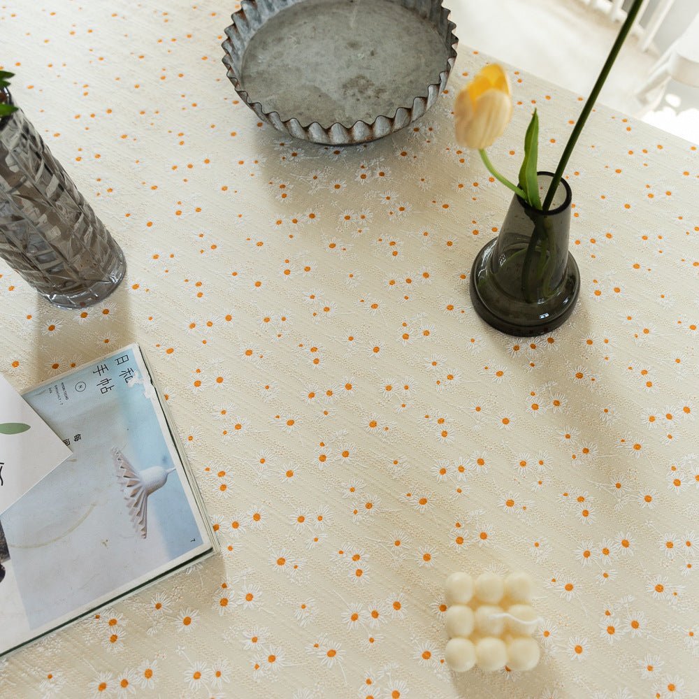 Small Daisy Tassel Table Cloth -Table Cloth- Delicors