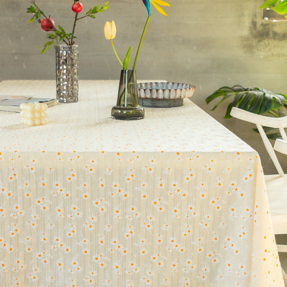 Small Daisy Tassel Table Cloth -Table Cloth- Delicors