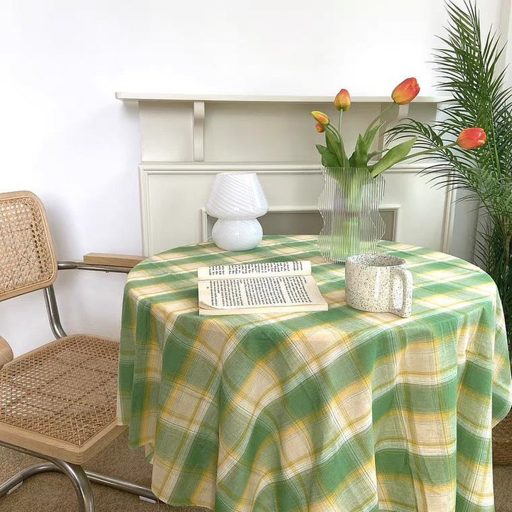 Springtime Checkered Table Cloth - Table Cloth - Delicors