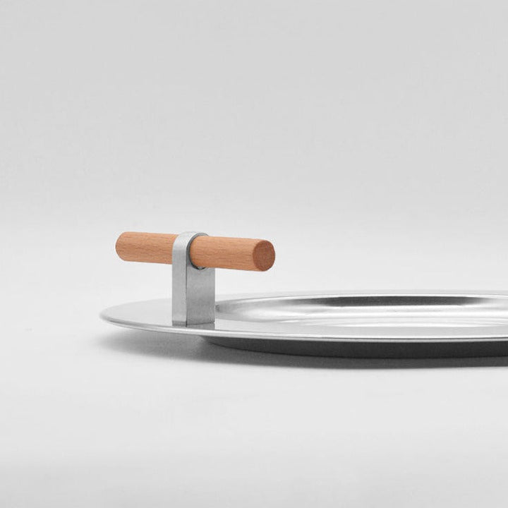 Stainless Steel Round Serving Tray - Tray - Delicors