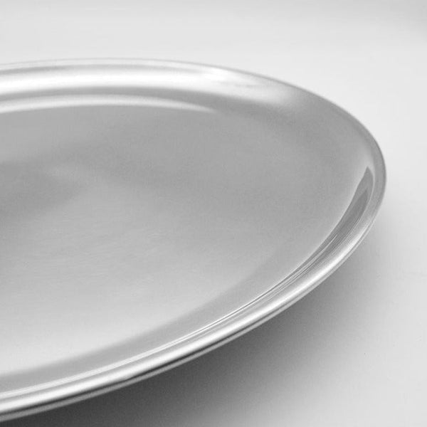 Stainless Steel Round Serving Tray - Tray - Delicors
