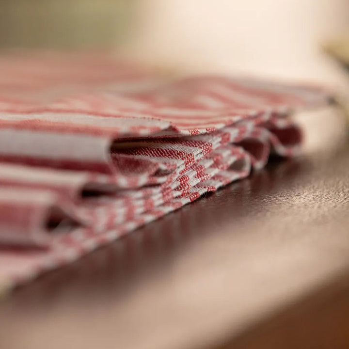 Striped Tassel Table Runner -Table Runner- Delicors