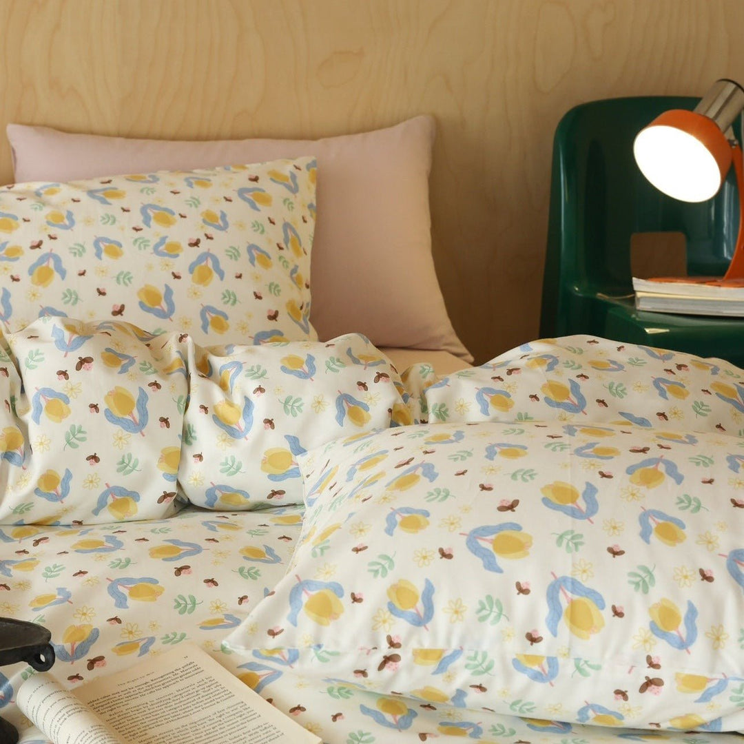 Sunny Tulip Bedding Set - Bedding - Delicors