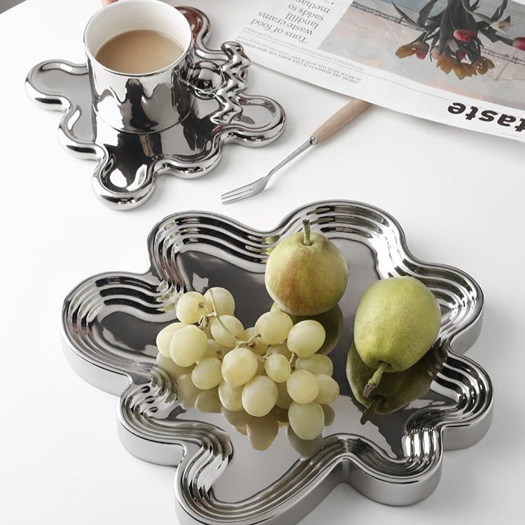 Swirl Mirror Tray - Tray - Delicors