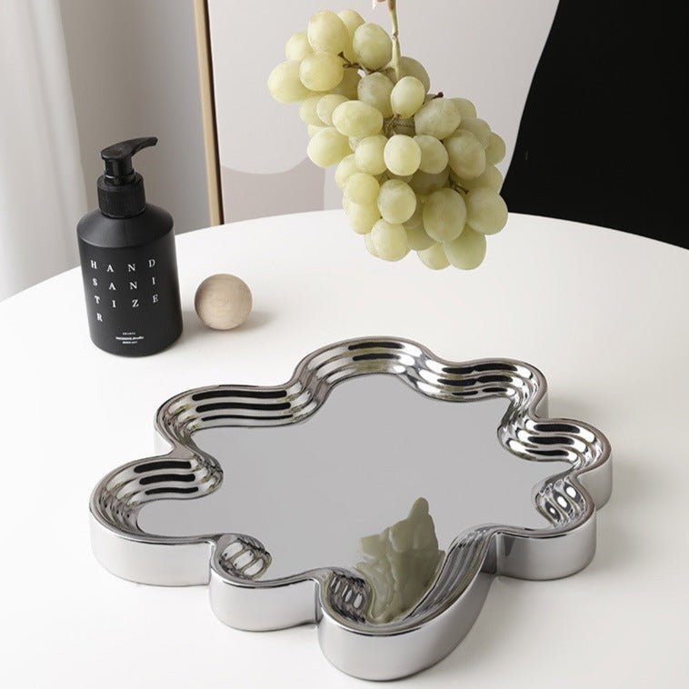 Swirl Mirror Tray - Tray - Delicors