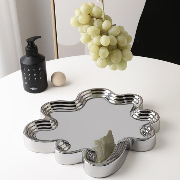 Swirl Mirror Tray - Tray - Delicors