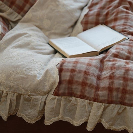 Tartan Duvet Cover Set -Bedding- Delicors