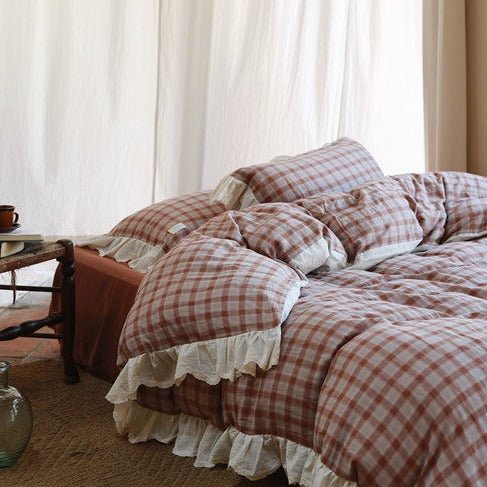 Tartan Duvet Cover Set -Bedding- Delicors