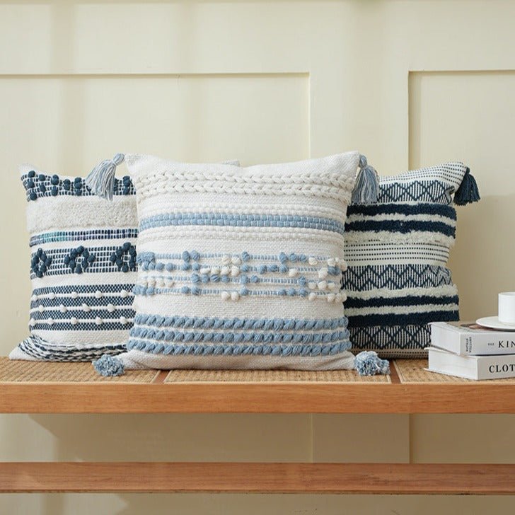 Tassel Embroidered Cushion - Cushion - Delicors