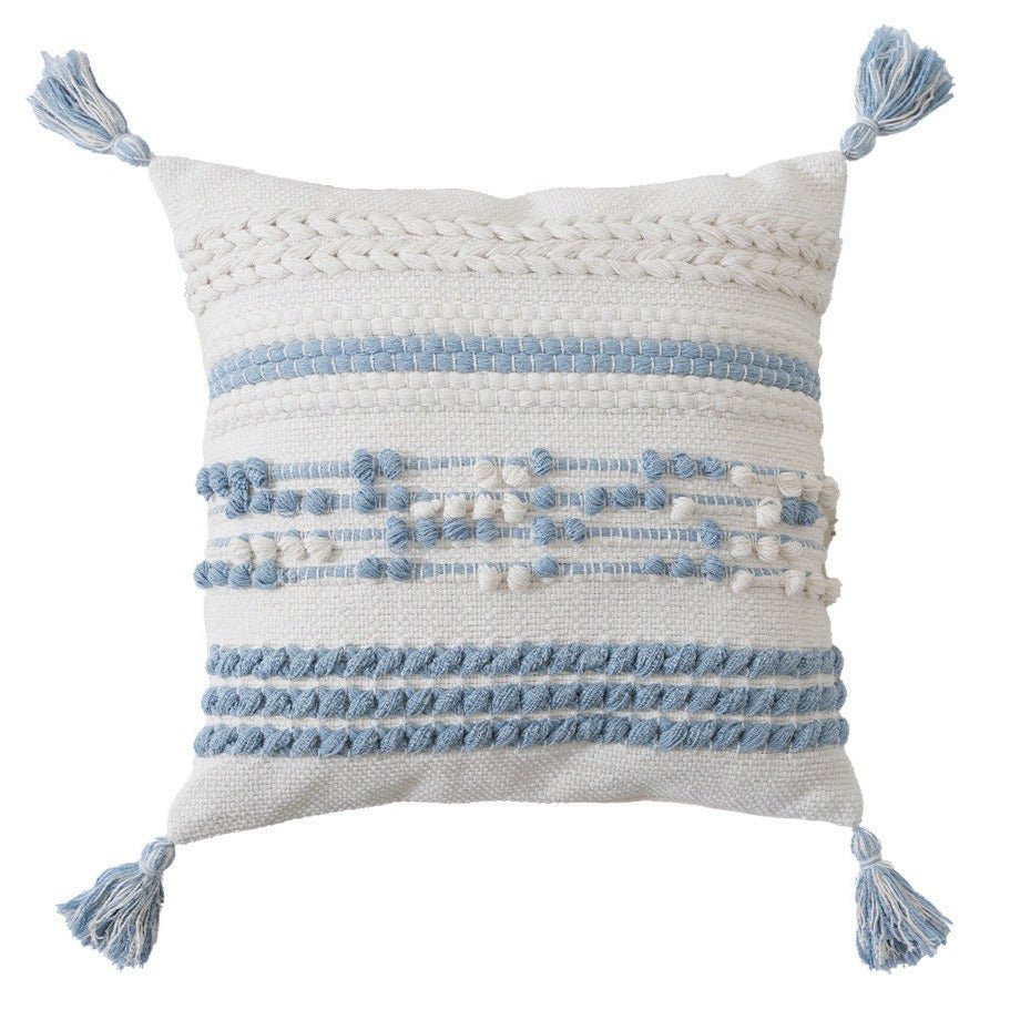 Tassel Embroidered Cushion - Cushion - Delicors