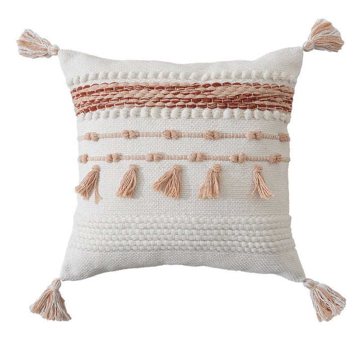 Tassel Embroidered Cushion - Cushion - Delicors