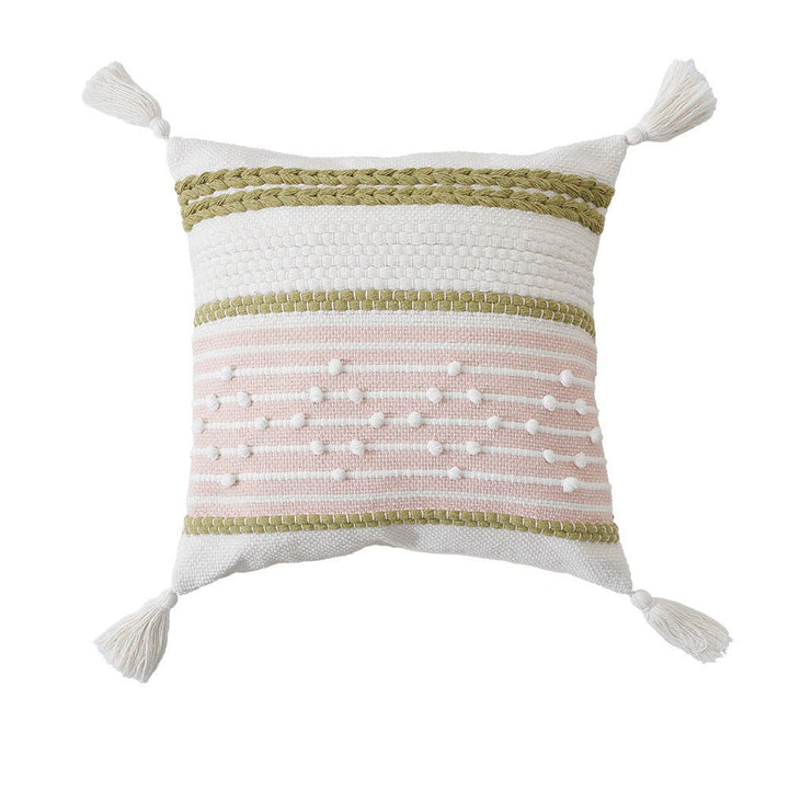 Tassel Embroidered Cushion - Cushion - Delicors