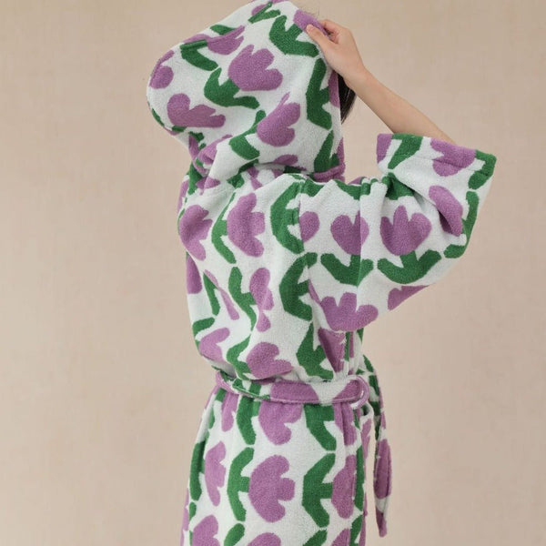 Tulip Heart Bathrobe - Bathrobe - Delicors