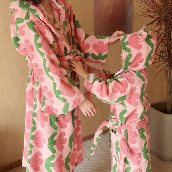 Tulip Heart Bathrobe - Bathrobe - Delicors