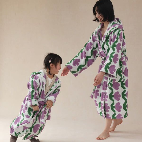 Tulip Heart Bathrobe - Bathrobe - Delicors