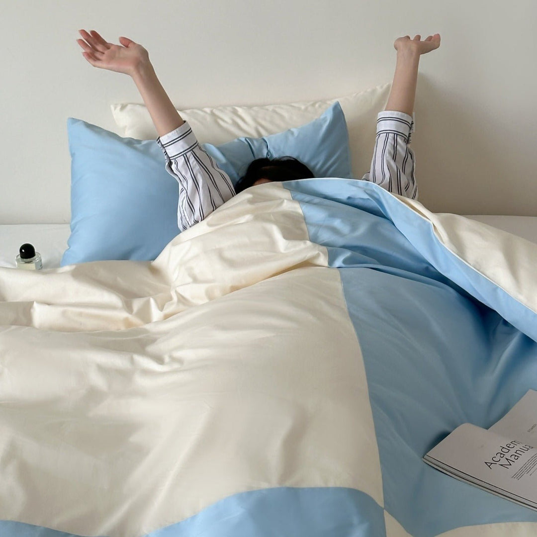 Urban Colour Block Bedding Set - Bedding - Delicors