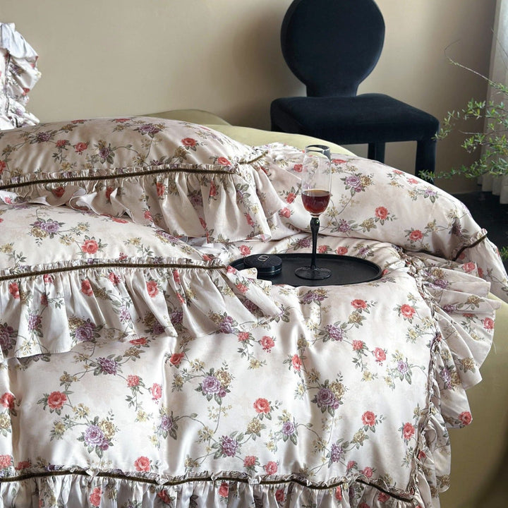 Vintage Floral Print Bedding Set - Bedding - Delicors