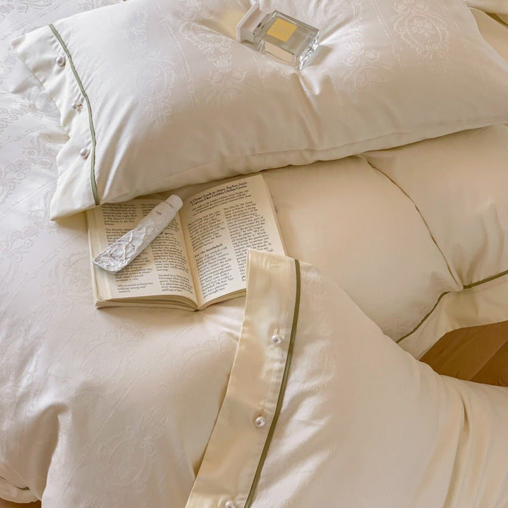 Vintage Sage Green and White Bedding Set - Bedding - Delicors