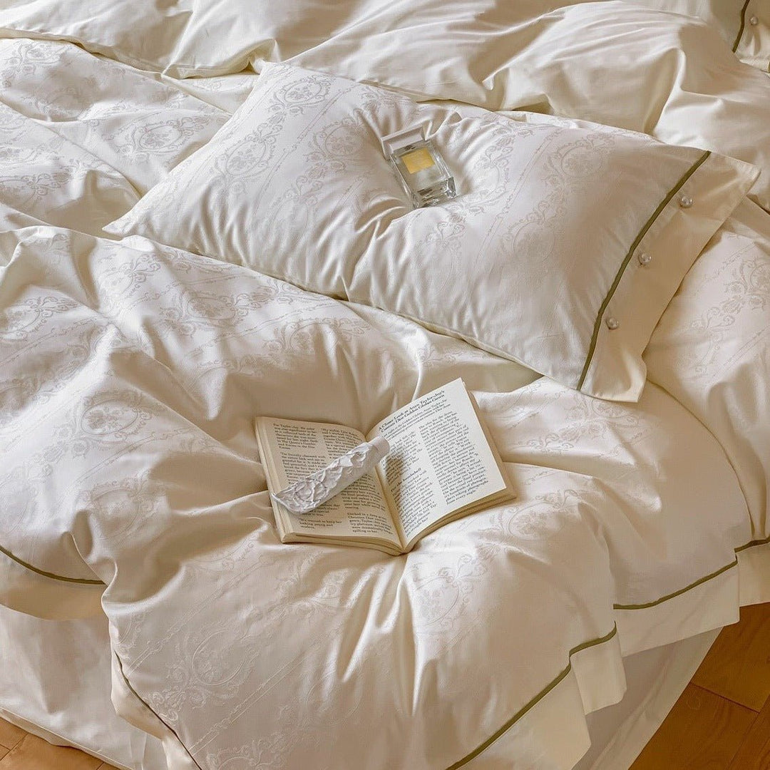 Vintage Sage Green and White Bedding Set - Bedding - Delicors