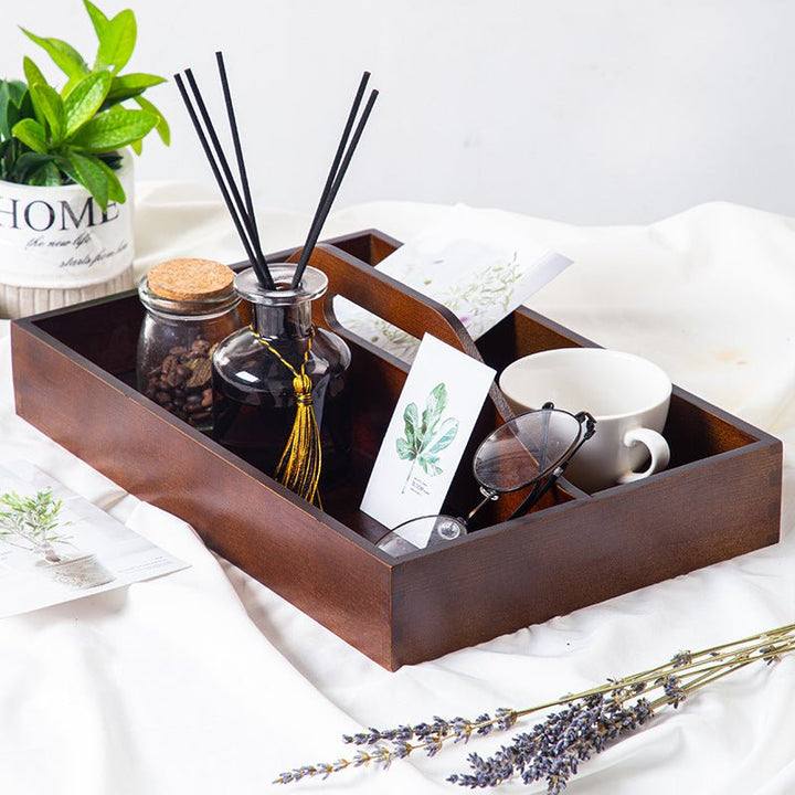 Vintage Wooden Tray - Tray - Delicors