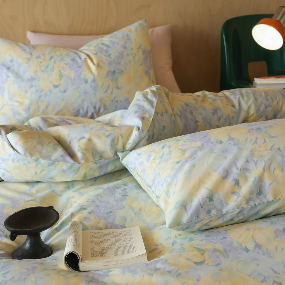 Watercolour Flower Shades Bedding Set - Bedding - Delicors