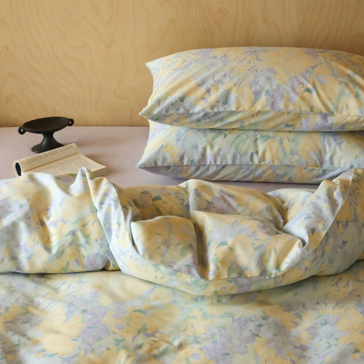 Watercolour Flower Shades Bedding Set - Bedding - Delicors
