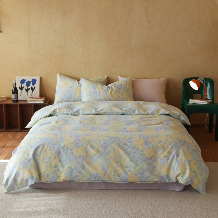 Watercolour Flower Shades Bedding Set - Bedding - Delicors