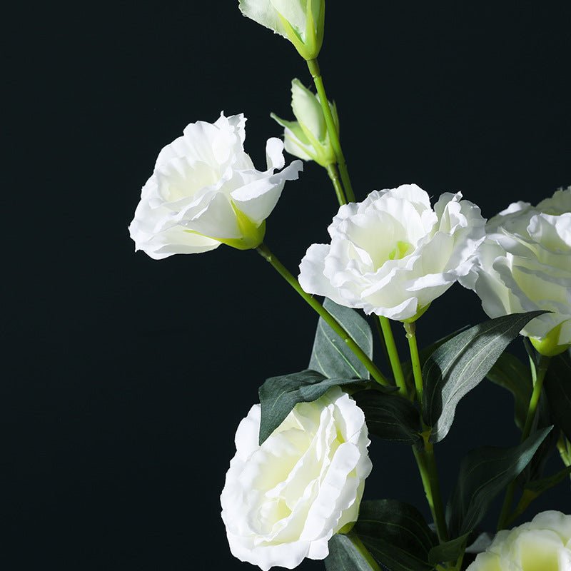 white Lisianthus Faux Flower - Artificial Flower - Delicors