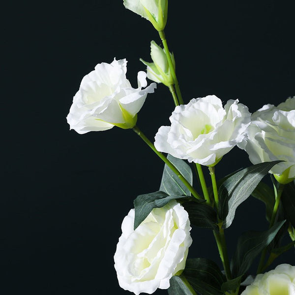 white Lisianthus Faux Flower - Artificial Flower - Delicors