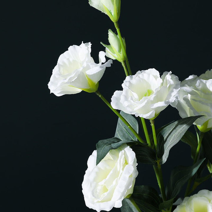 white Lisianthus Faux Flower - Artificial Flower - Delicors