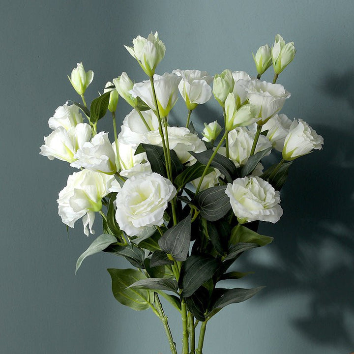 white Lisianthus Faux Flower - Artificial Flower - Delicors