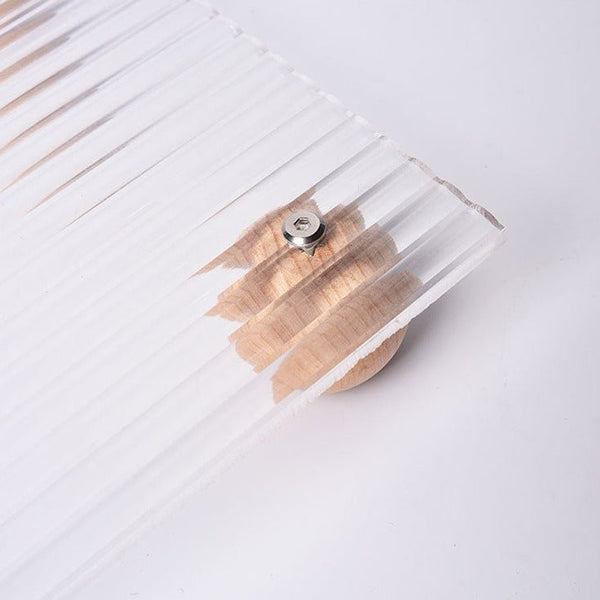 Wind Wooden Feet Acrylic Corrugated Tray - Tray - Delicors