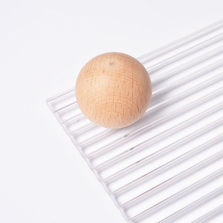 Wind Wooden Feet Acrylic Corrugated Tray - Tray - Delicors
